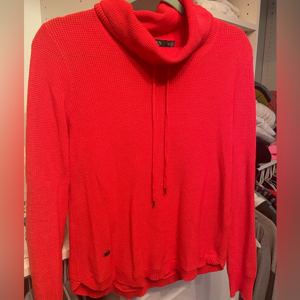 Ralph Lauren waffle knit turtleneck pullover